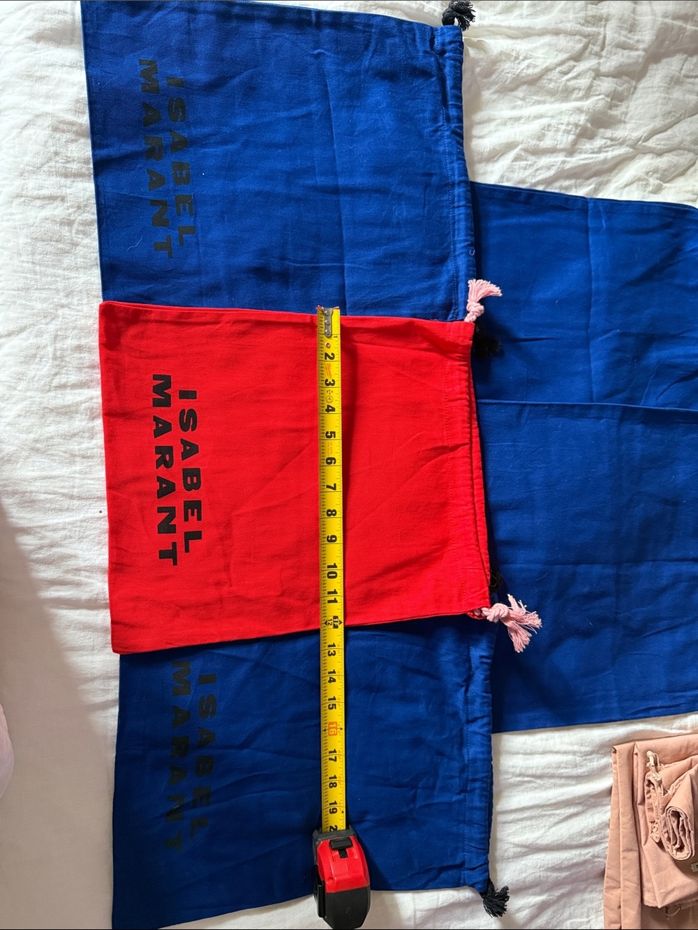 Isabel Marant Blue and Red Dust Bags Set - Picture 4 of 8